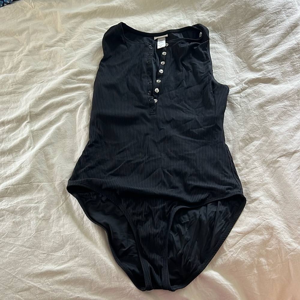 Tall ribbed one piece flattering